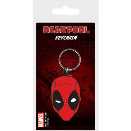 Marvel Comics Rubber klúčenka Deadpool Face 6 cm
